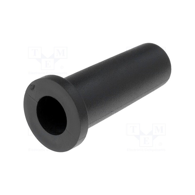 10 pcs x ESSENTRA - 12464 - Strain relief, Ømount.hole: 14.3mm, Øhole: 10.3mm, PVC, black
