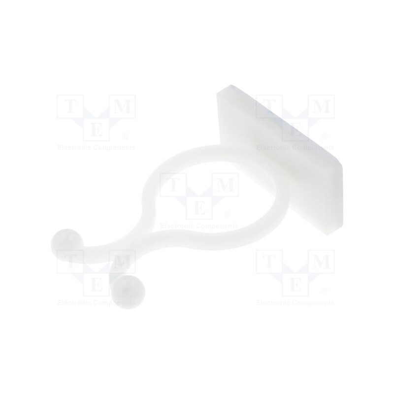 10 pcs x FIX&FASTEN - FIX-KL-16 - Cable clips, ØBundle : 17mm, polyamide, natural, UL94V-2, H: 37mm