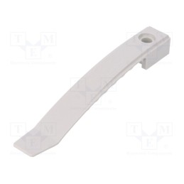 10 pcs x OBO BETTERMANN - 2032 SP - Holder, polyamide, light grey, Ømount.hole: 5.8mm, W: 20mm, L: 134mm