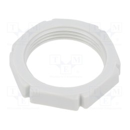 10 pcs x BM GROUP - BM3701 - Nut, PG21, polyamide, light grey, -20÷90°C
