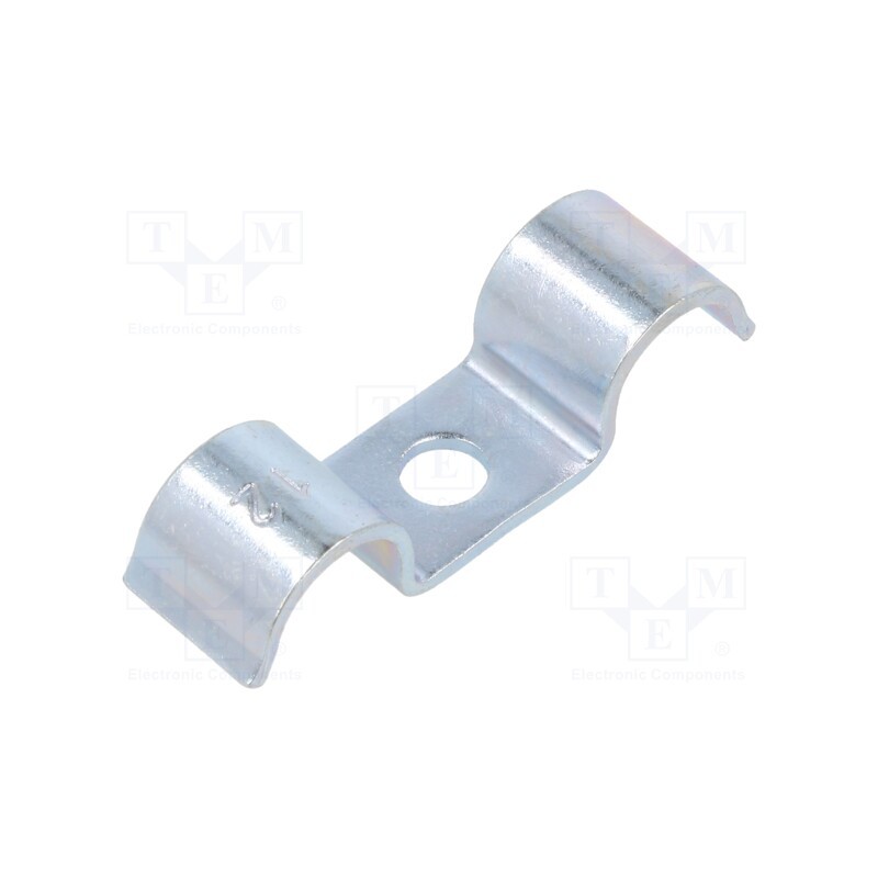 10 pcs x OBO BETTERMANN - 1015 D 12 G - Screw mounted clamp, ØBundle : 12mm, Ømount.hole: 6mm, W: 14mm
