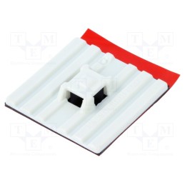 10 pcs x HELLERMANNTYTON - 151-01528 - Holder, self-adhesive, polyamide, UL94V-2, white, Tie width: 5.4mm