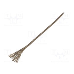 10 m x FAVIER - TBA-2-KH-10 - Insulating tube, basalt fiber, khaki, -260÷560°C, Øint: 2mm, L: 10m