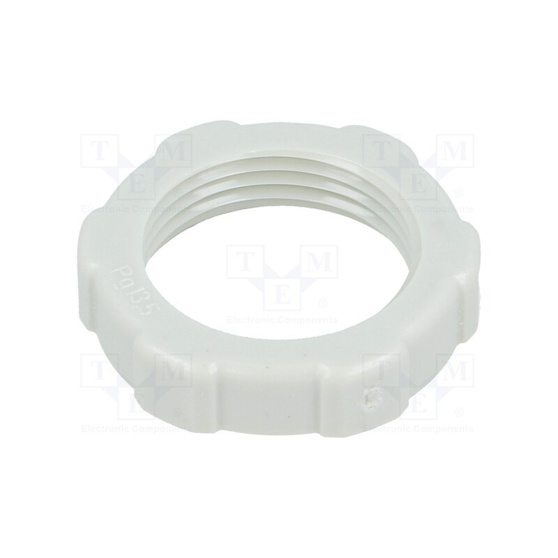 10 pcs x OBO BETTERMANN - 116 PG13.5 - Nut, PG13,5, polystyrene, Thk: 6mm, Spanner: 27mm, light grey