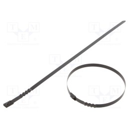 10 pcs x RAYCHEM RPG - BCZ74-360 - Cable tie, L: 360mm, W: 7.9mm, stainless steel AISI 304, 1112N