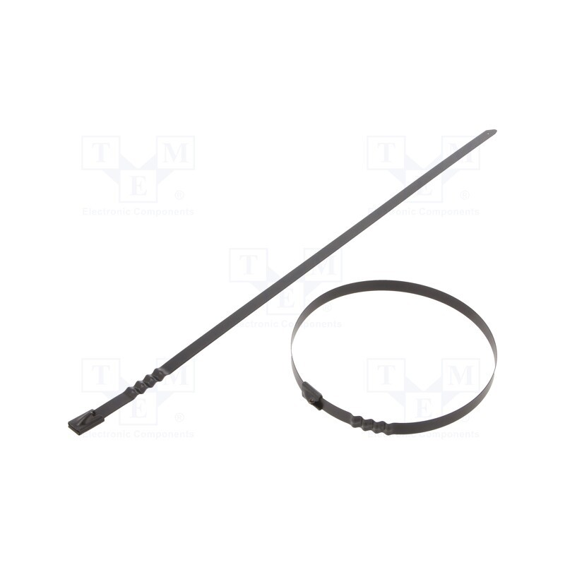 10 pcs x RAYCHEM RPG - BCZ74-360 - Cable tie, L: 360mm, W: 7.9mm, stainless steel AISI 304, 1112N