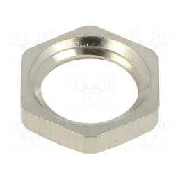 10 pcs x HELLERMANNTYTON - 166-50100 - Nut, M12, brass, -100÷300°C, Thread: metric, Pitch: 1.5