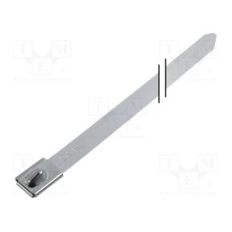 10 pcs x HELLERMANNTYTON - 111-94279 - Cable tie, L: 681mm, W: 7.9mm, acid resistant steel, 1115N, MBT