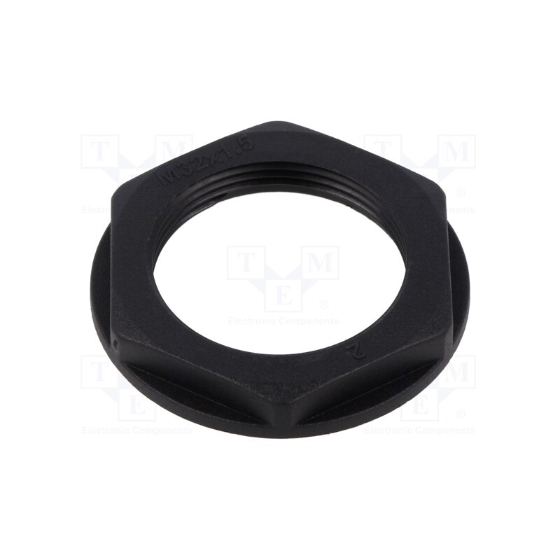 10 pcs x TE Connectivity - EP-LN-M32-BL-A - Nut, M32, polyamide, 41mm, black, Thread: metric, Pitch: 1.5