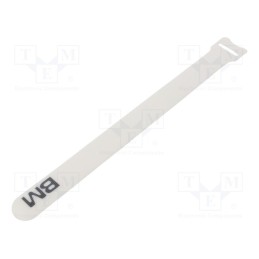 10 pcs x BM GROUP - BMBV2319 - Hook and loop fastener, multi use, L: 229mm, W: 19mm, 220N, white