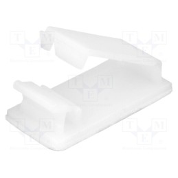 10 pcs x FIX&FASTEN - FIX-FCU-5 - Self-adhesive cable holder, polyamide, 17mm, natural, UL94V-2