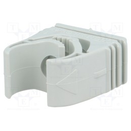 10 pcs x OBO BETTERMANN - M-QUICK 15-19LGR - Holder, 15÷19mm, polyamide, light grey