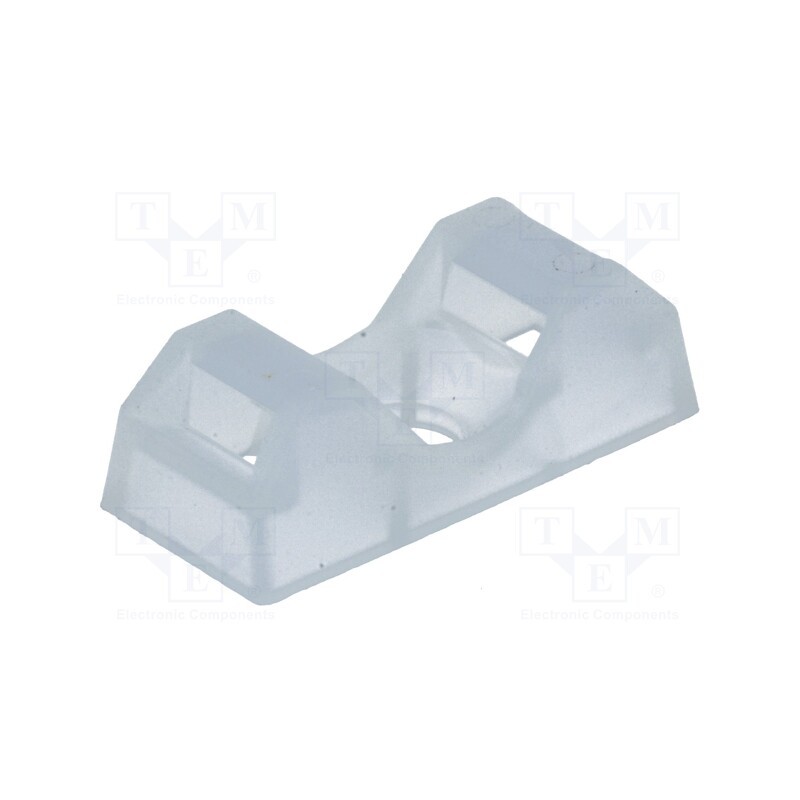 10 pcs x HELLERMANNTYTON - 151-10920 - Holder, screw, UL94V-2, natural, Tie width: 5mm, Ht: 6.7mm, L: 21mm