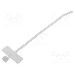 10 pcs x HELLERMANNTYTON - 111-81821 - Cable tie, with label, L: 100mm, W: 2.3mm, polyamide, 80N, natural