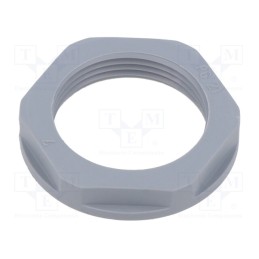 10 pcs x TE Connectivity - EP-LN-PG21-GR-A - Nut, PG21, polyamide, 36mm, grey, Thread: PG, Entrelec