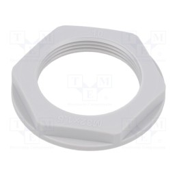 10 pcs x TE Connectivity - EP-LN-M32-LGR-A - Nut, M32, polyamide, 41mm, light grey, Thread: metric, Pitch: 1.5