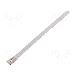 10 pcs x RAYCHEM RPG - BU44-100 - Cable tie, L: 100mm, W: 4.6mm, stainless steel AISI 304, 445N