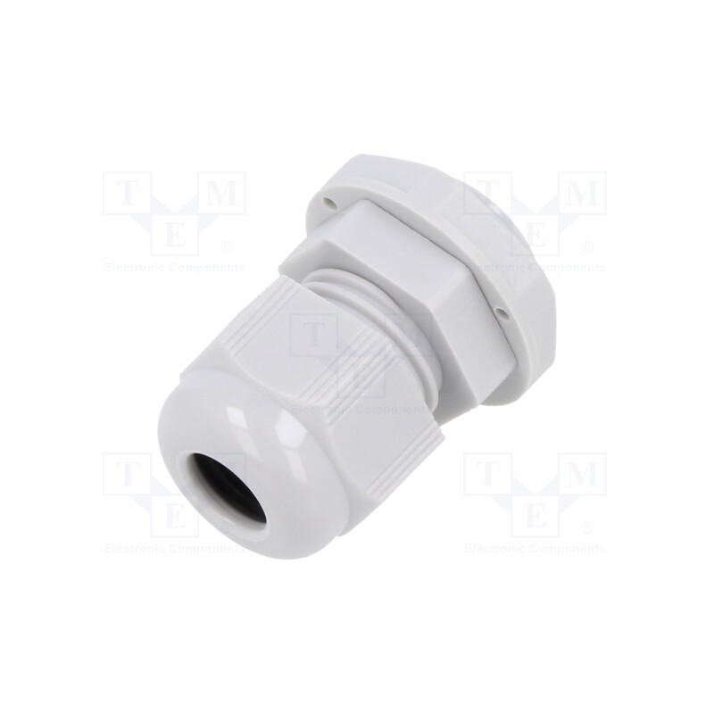 10 pcs x TE Connectivity - EP-SGL-PG9-LGR-B - Cable gland, PG9, IP68, polyamide, light grey, Entrelec