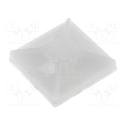 10 pcs x FIX&FASTEN - FIX-CM-13 - Holder, self-adhesive, polyamide, UL94V-2, natural, A: 13mm