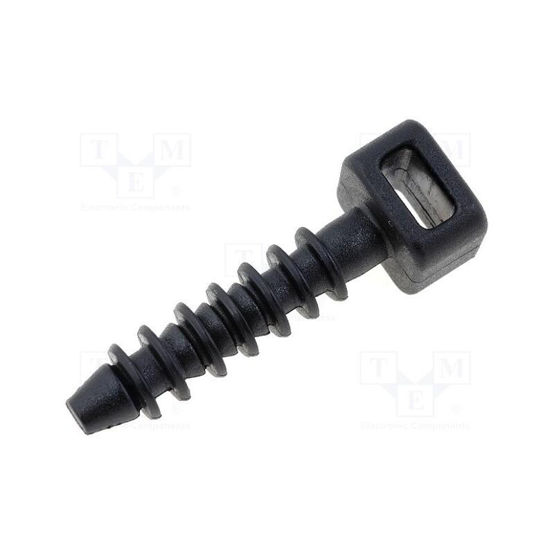 10 pcs x KSS WIRING - CH-5 - Peg, polyamide, UL94V-2, black, H: 24.3mm, H1: 6.1mm, L: 9.7mm, W: 6mm