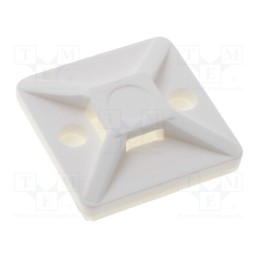 10 pcs x HELLERMANNTYTON - 151-28349 - Holder, self-adhesive, polyamide, UL94V-2, natural, FH: 3.1mm