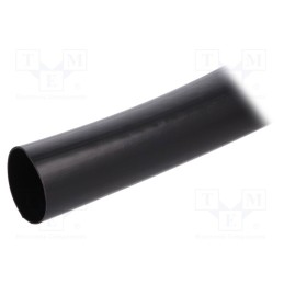 10 m x SIGI - PVC125-24-BK-10 - Insulating tube, PVC, black, -20÷125°C, Øint: 24mm, L: 10m, UL94V-0