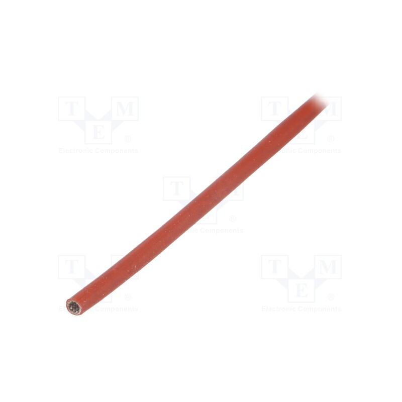 10 m x FAVIER - SCS4KV 3.5 RB 10 - Insulating tube, fiberglass, brick red, -60÷250°C, Øint: 3.5mm