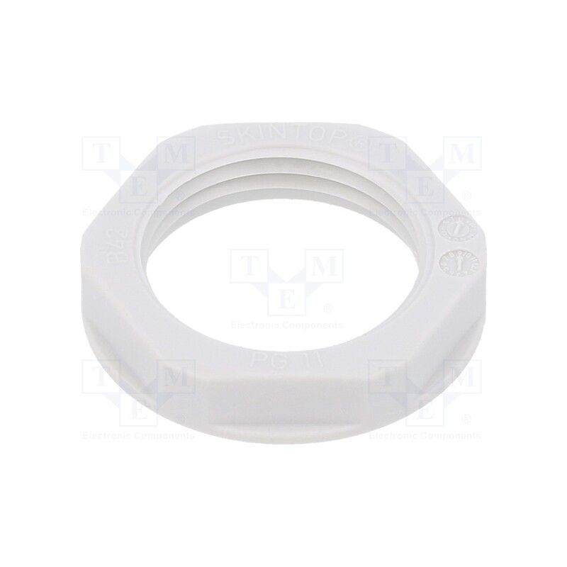 10 pcs x LAPP - 52000130 - Nut, PG11, polystyrene, 24mm, light grey, -20÷70°C, Thread: PG