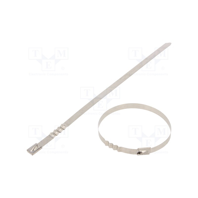 10 pcs x RAYCHEM RPG - BUZ74-260 - Cable tie, L: 260mm, W: 7.9mm, stainless steel AISI 304, 1112N