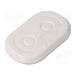 10 pcs x HT HI TECH POLYMERS - SK 8-13 TPE - Multigate grommet, elastomer thermoplastic TPE, light grey