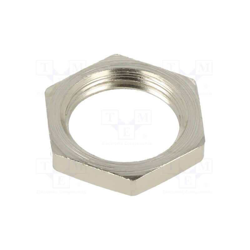 10 pcs x HELLERMANNTYTON - 166-50101 - Nut, M16, brass, -100÷300°C, Thread: metric, Pitch: 1.5