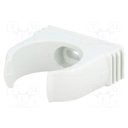 10 pcs x OBO BETTERMANN - 2955 M32 - Bracket, polypropylene, light grey, W: 46.3mm, H: 42mm, Thk: 16mm