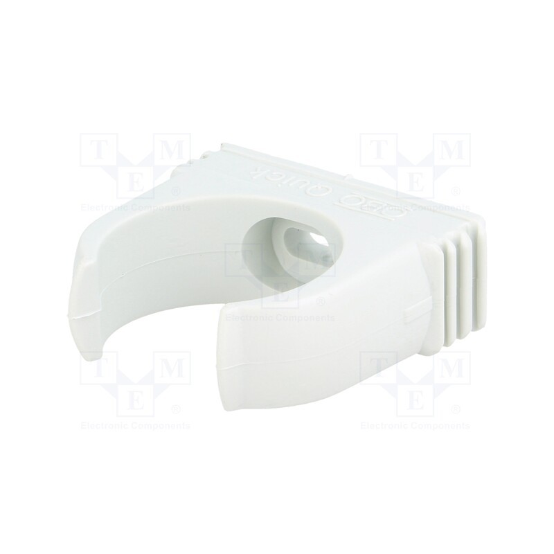 10 pcs x OBO BETTERMANN - 2955 M32 - Bracket, polypropylene, light grey, W: 46.3mm, H: 42mm, Thk: 16mm