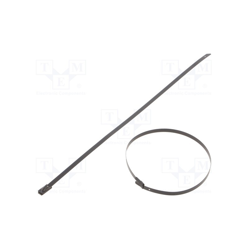 10 pcs x RAYCHEM RPG - BC44-260 - Cable tie, L: 260mm, W: 4.6mm, stainless steel AISI 304, 445N