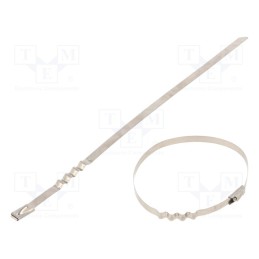 10 pcs x RAYCHEM RPG - BUZ46-200 - Cable tie, L: 200mm, W: 4.6mm, acid resistant steel AISI 316, 445N