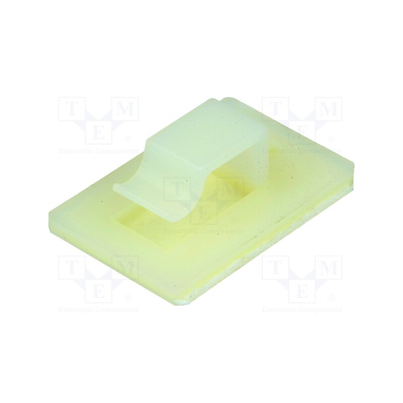 10 pcs x KSS WIRING - FC-4 - Self-adhesive cable holder, polyamide, natural, UL94V-2