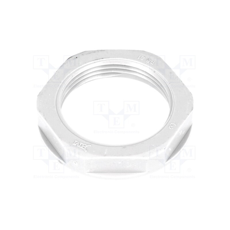 10 pcs x BM GROUP - 4821 - Nut, PG21, polyamide, 36mm, grey