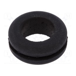10 pcs x LAPP - 61713590 - Grommet, Ømount.hole: 14mm, Øhole: 11mm, caoutchouc, black