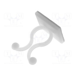 10 pcs x FIX&FASTEN - FIX-KL-3 - Cable clips, ØBundle : 10mm, polyamide, natural, UL94V-2, H: 28.2mm