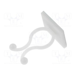 10 pcs x FIX&FASTEN - FIX-KL-23 - Cable clips, ØBundle : 13.2mm, polyamide, natural, UL94V-2