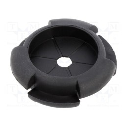 10 pcs x KEYSTONE - 778 - Grommet, Ømount.hole: 25.39mm, Øhole: 20.57mm, rubber, black