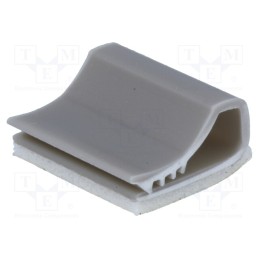 10 pcs x KSS WIRING - SFC15 - Self-adhesive cable holder, PVC, grey, Cable P-clips