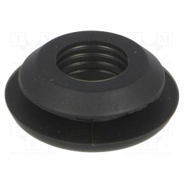 10 pcs x FIX&FASTEN - FIX-GR-74 - Grommet, Ømount.hole: 10.5mm, Øhole: 7.8mm, silicone, black