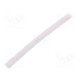 10 m x FAVIER - GES-2X3-TR-10 - Insulating tube, silicone, transparent, -50÷200°C, Øint: 2mm