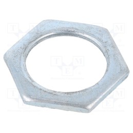10 pcs x HELLERMANNTYTON - 166-50121 - Nut, M25, galvanised steel, -100÷300°C, Thread: metric, Pitch: 1.5
