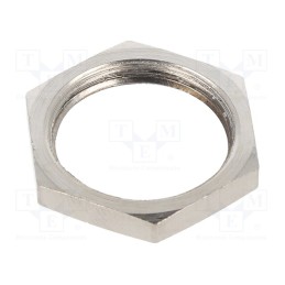 10 pcs x HELLERMANNTYTON - 166-50102 - Nut, M20, brass, -100÷300°C, Thread: metric, Pitch: 1.5