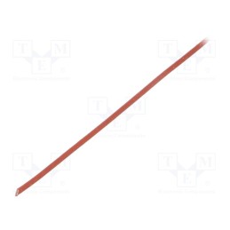 10 m x FAVIER - SCS4KV 0.5 RB 10 - Insulating tube, fiberglass, brick red, -60÷250°C, Øint: 500um