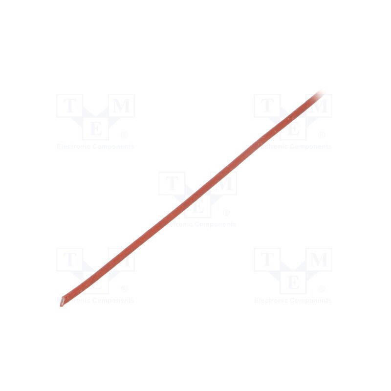 10 m x FAVIER - SCS4KV 0.5 RB 10 - Insulating tube, fiberglass, brick red, -60÷250°C, Øint: 500um