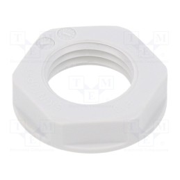 10 pcs x LAPP - 52000110 - Nut, PG7, polystyrene, 19mm, light grey, -20÷70°C, Thread: PG