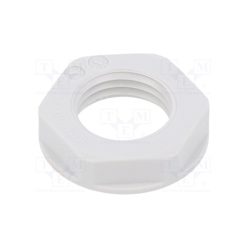 10 pcs x LAPP - 52000110 - Nut, PG7, polystyrene, 19mm, light grey, -20÷70°C, Thread: PG